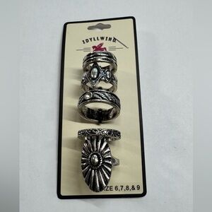 Idyllwind Silver Textured Women's Ring Collection